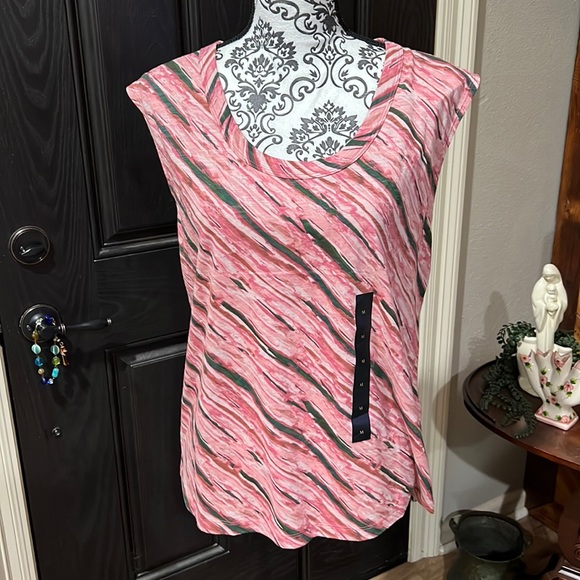 NWT Medium Pink Multi Top Banana Republic Tank  #97 - Picture 1 of 5